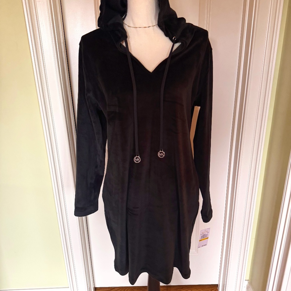 Michael Michael Kors Hooded Black Dress - NWT- Size M
